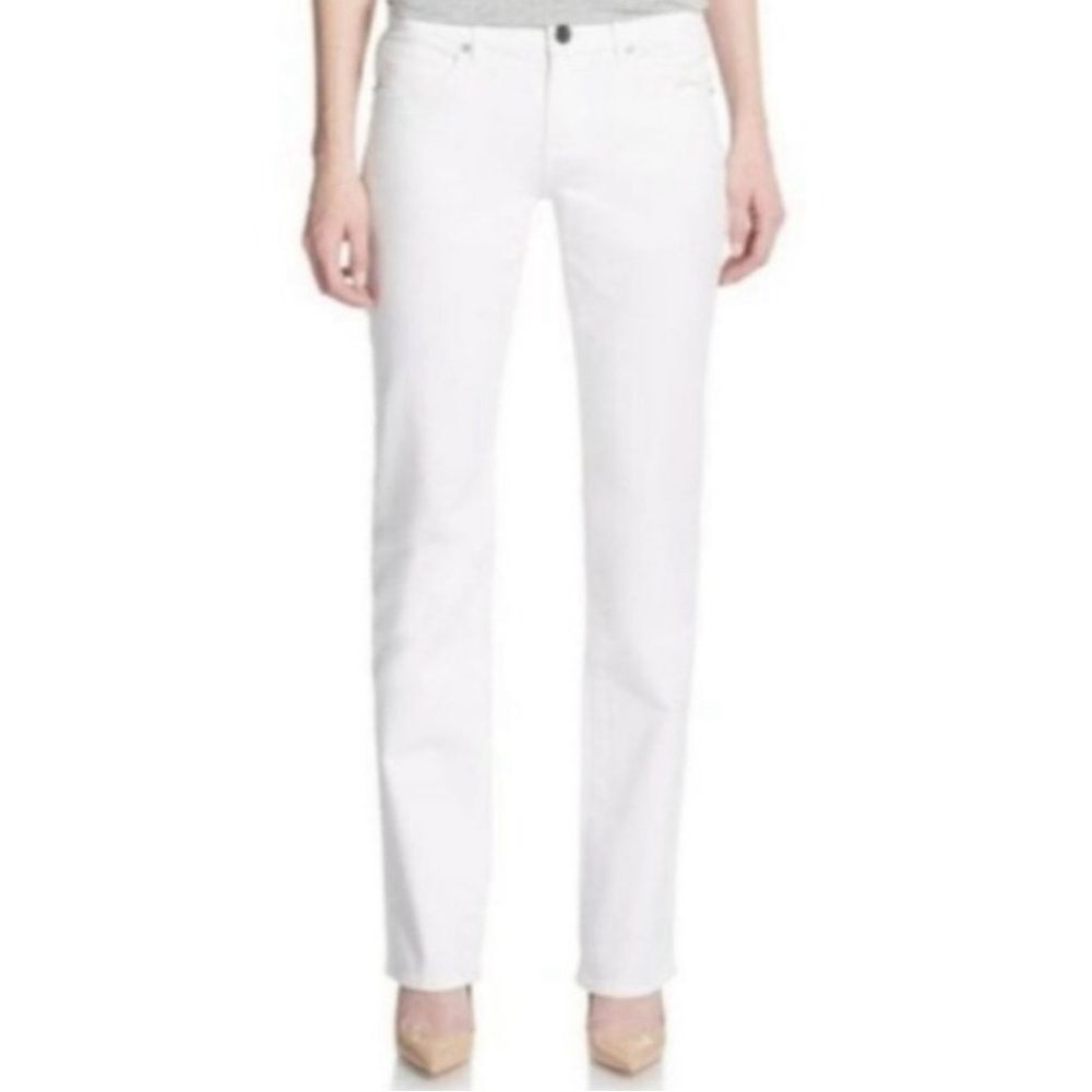 NWT Elie Tahari Adena Straight Optic White Jeans- Size 25